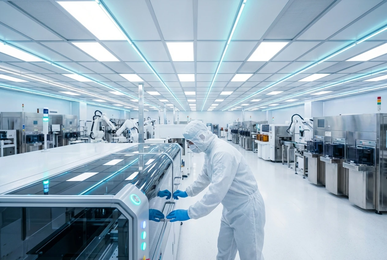 photodetector manufacturer china cleanroom assembly line