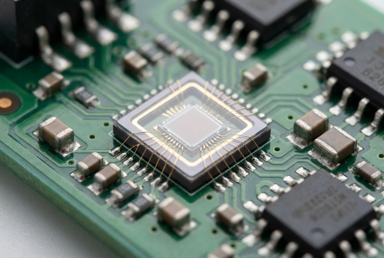 detectores InGaAs de respuesta rápida montados en una placa receptora de alcance láser