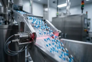 Hochgeschwindigkeits-Sortiermaschine für pharmazeutische Produkte, die sich auf die schnelle Reaktionszeit des optischen Schalters stützt, um die Kapseln genau zu zählen, ohne dass Signale verloren gehen