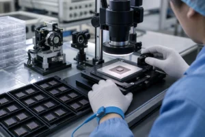 QA inspection of silicon PIN photodiode batches for consistent optical scanner positioning feedback in mass production